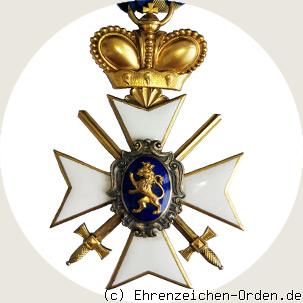 Fürstlich Schwarzburgisches Ehrenkreuz 1.Klasse mit Schwertern und Krone