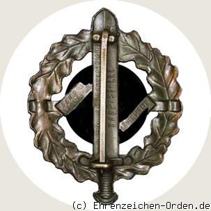 SA-Sportabzeichen in Bronze (2.Typ) Rückseite