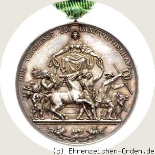 Silberne Verdienstmedaille für Landwirtschaft König Albert (tragbar) Rückseite