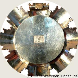 Albrechtsorden Bruststern zum Großkreuz (1. Form von Godet um 1851) Rückseite
