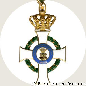 Albrechtsorden Grosskreuz / Komturkreuz 1. Form Rückseite