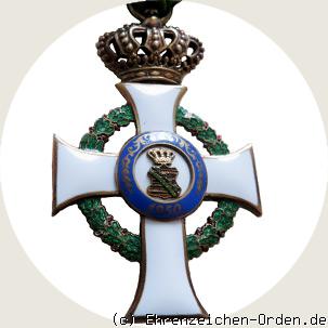 Albrechtsorden  Ritterkreuz 1. Klasse mit Krone Rückseite