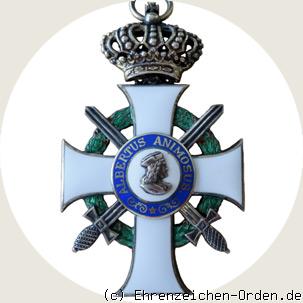 Albrechtsorden Ritterkreuz 1.Klasse mit Schwertern und Krone