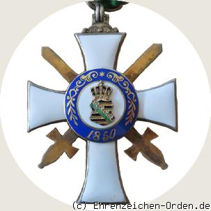 Albrechtsorden Ritterkreuz 2.Klasse mit Schwerter Rückseite
