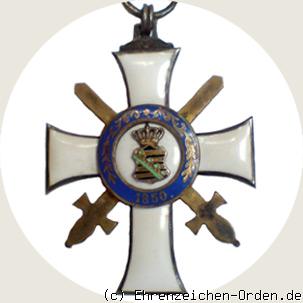 Albrechtsorden Ritterkreuz 2.Klasse mit Schwerter Rückseite