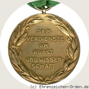Goldene Medaille für Kunst und Wissenschaft Ernst II. Rückseite