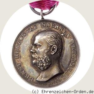 Silberne Verdienstmedaille des Sachsen-Ernestinischen Hausordens 1891