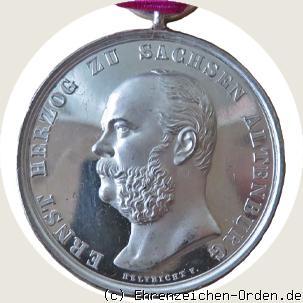 Silberne Verdienstmedaille des Sachsen-Ernestinischen Hausordens 1891