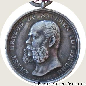 Silberne Verdienstmedaille des Sachsen-Ernestinischen Hausordens 1871