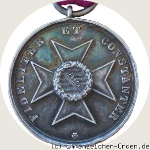 Silberne Verdienstmedaille des Sachsen-Ernestinischen Hausordens 1871 Rückseite