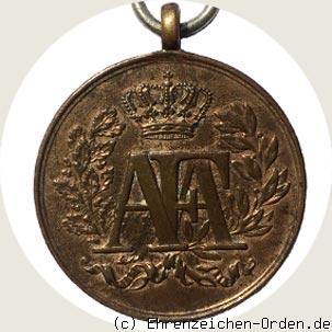 Dienstauszeichnung für 10 Jahre Bronzene Medaille 1868 (2.Prägung)