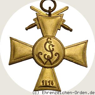 Ehrenkreuz des Ehrenbundes Sächsischen Weltkriegsteilnehmer e.V. Chemnitz Rückseite