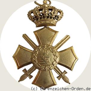 Ehrenkreuz mit Krone und Schwertern Rückseite