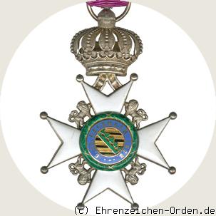 Herzoglich Sachsen-Ernestinischer Hausorden Ritterkreuz 2.Klasse Rückseite