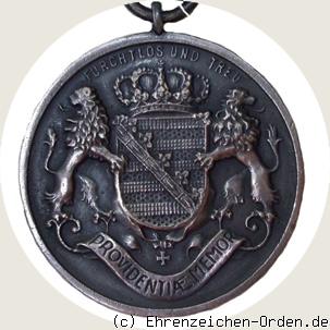 Sächsische Kriegerverdienst-Medaille 1914/1918 in Silber Rückseite