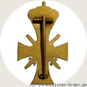 Ritterkreuz 1.Klasse mit Krone und Schwertern des BSF (blau) Rückseite