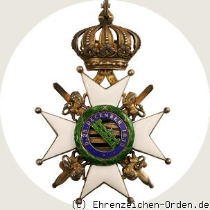 Herzoglich Sachsen-Ernestinischer Hausorden Komturkreuz mit Schwertern Rückseite