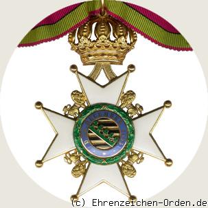 Herzoglich Sachsen-Ernestinischer Hausorden Komturkreuz Rückseite