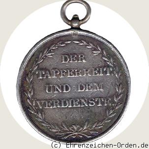 Silberne Militär-Verdienstmedaille 1814 Rückseite
