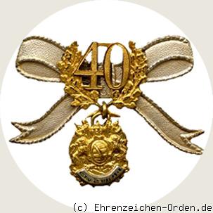 Ehrenzeichen des Sächsischen-Militär-Vereins-Bundes für 40 Jahre (2. Form)