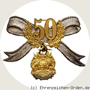 Ehrenzeichen des Sächsischen-Militär-Vereins-Bundes für 50 Jahre (2. Form)