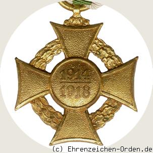 Ehrenkreuz für freiwillige Wohlfahrtspflege im Kriege 1914-18 Rückseite
