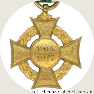 Ehrenkreuz für freiwillige Wohlfahrtspflege im Kriege 1914-17 Rückseite