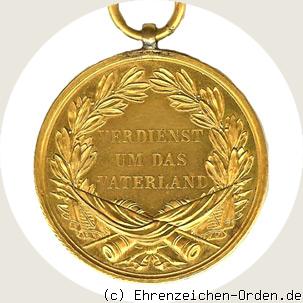 Medaille des Militär-St.Heinrichs-Ordens in Gold Rückseite