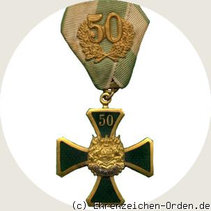 Ehrenzeichen 1.Klasse für 50 Jahre des Sächsischen-Militär-Vereins-Bundes