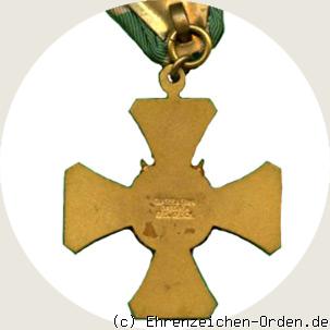 Ehrenzeichen 1.Klasse für 50 Jahre des Sächsischen-Militär-Vereins-Bundes Rückseite