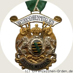 Abzeichen Bezirksehrenmitglied Sächsischer-Militär-Vereins-Bund