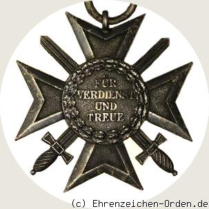 Verdienstorden Silbernes Verdienstkreuz mit Schwertern Rückseite