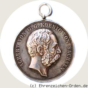 Schieß-Preismedaille König Albert 1874