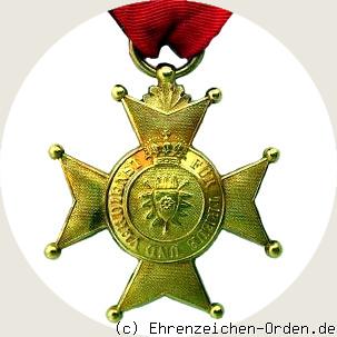 Fürstlich Lippischer Hausorden Goldenes Verdienstkreuz Rückseite