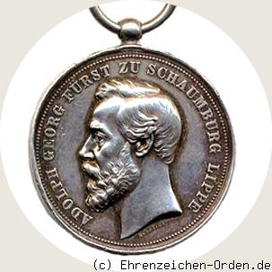 Silberne Verdienstmedaille Fürst Adolph Georg 1885
