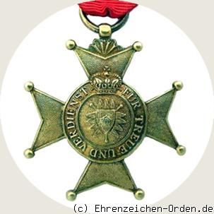 Fürstlich Lippischer Hausorden Silbernes Verdienstkreuz Rückseite