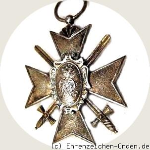Fürstlich Schwarzburgisches Ehrenkreuz – Kreuz 3.Klasse mit Schwertern Rückseite
