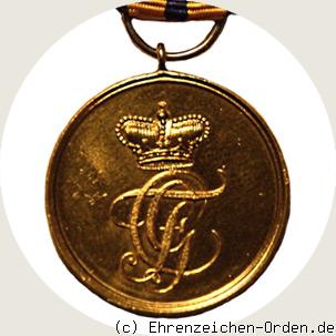 Ehrenmedaille in Gold Rückseite