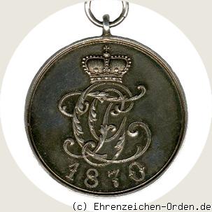 Silberne Ehrenmedaille für Kriegsverdienst 1870/71