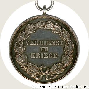 Silberne Ehrenmedaille für Kriegsverdienst 1870/71 Rückseite