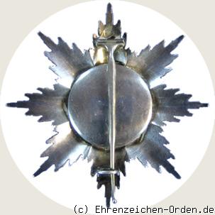 Schwarzer-Adler-Orden Bruststern Rückseite