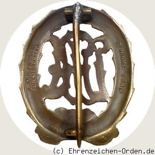 Sportabzeichen DRA (Deutscher Reichsausschuss für Leibesübungen) in Bronze Rückseite