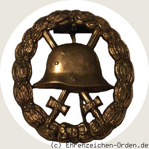 Verwundetenabzeichen für die Armee und Kolonialtruppen 1918 in Gold – durchbrochen