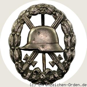Verwundetenabzeichen für die Armee und Kolonialtruppen 1918 in Silber – durchbrochen