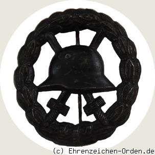Verwundetenabzeichen für die Armee und Kolonialtruppen 1918 in Schwarz – durchbrochen