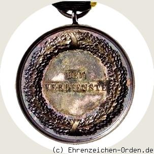 Silberne Verdienstmedaille 1892 (älteres Bildnis) Rückseite
