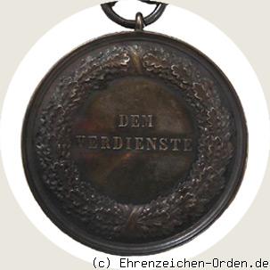 Silberne Verdienstmedaille 1857 (jugendliches Bildnis) Rückseite