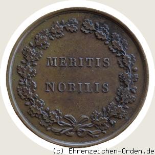 Bronzene Verdienstmedaille Meritis Nobilis Rückseite