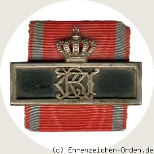 Dienstauszeichnung 2. Klasse 12 Jahre Schnalle König Wilhelm II.