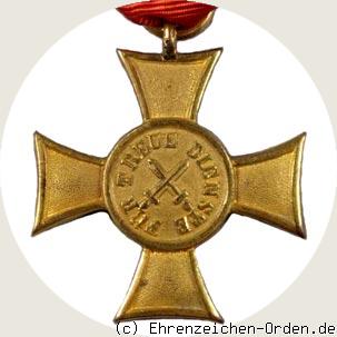 Dienst-Ehrenzeichen 1. Klasse für 25 Jahre 1891 Rückseite